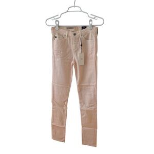NWT AG Adriano Goldschmied Mid-Rise Blush/Pale Pink Prima Jeans